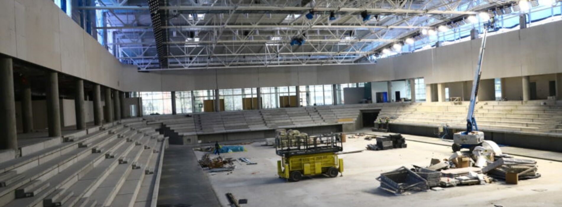 Styczniowy raport z budowy nowej hali sportowo-widowiskowej w Mielcu
